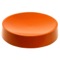 Round Free Standing Orange Soap Dish in Resin
